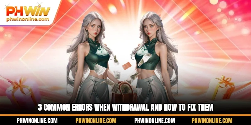 5 Common errors when withdrawal and how to fix them