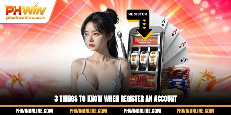 3 things to know when register an account