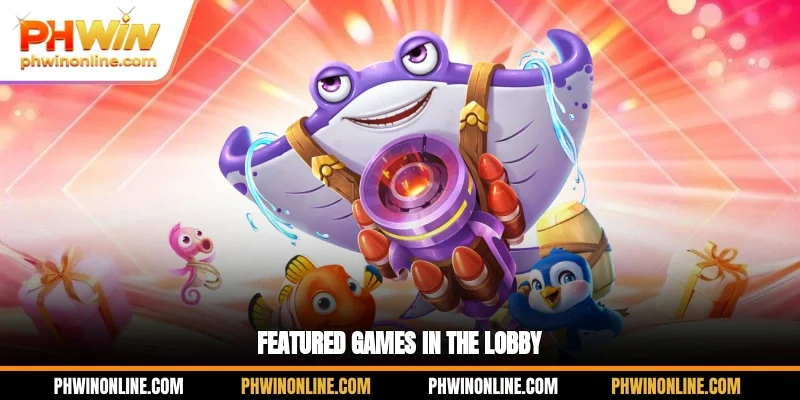 Featured games in the lobby